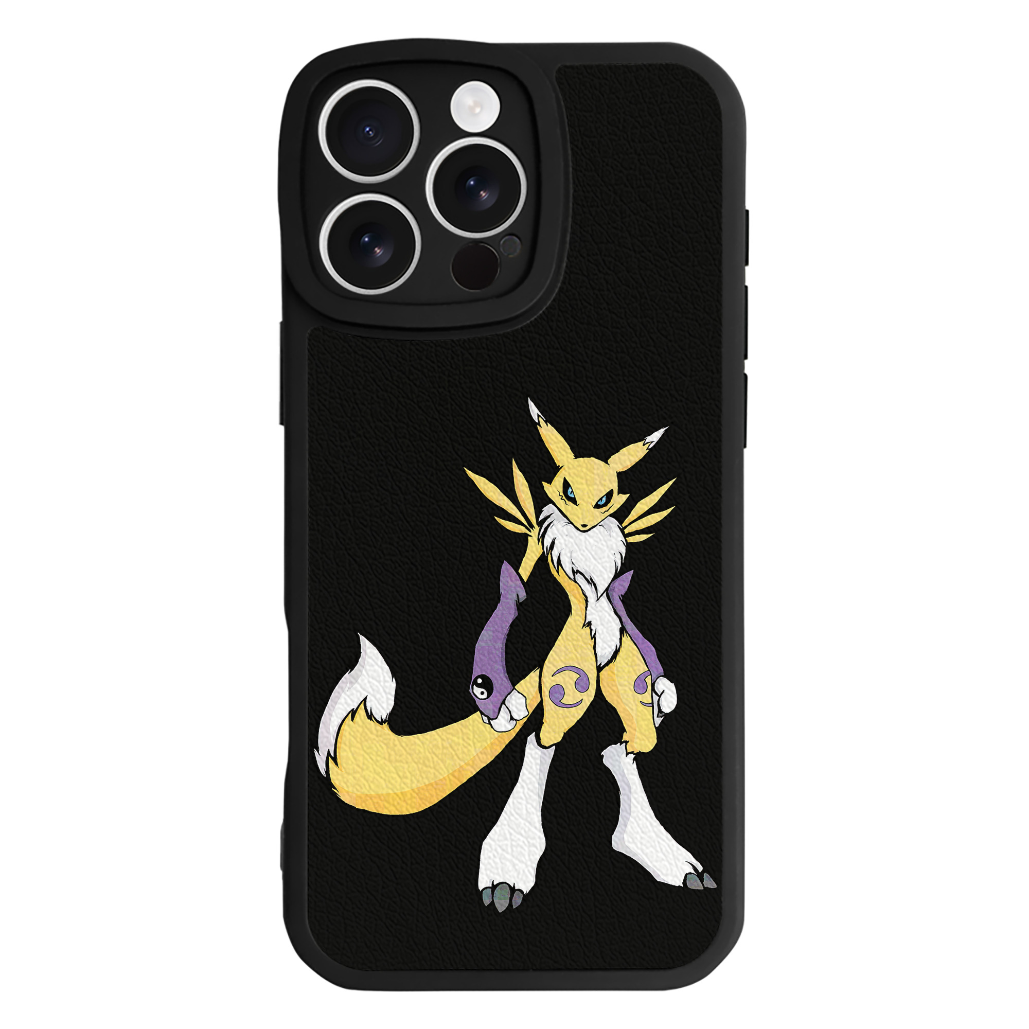 （画像用） Digimon デジタルモンスター/デジモン 【iPhone 16シリーズ対応】シリコンスマホケース（レザー調） 材質：シリコン